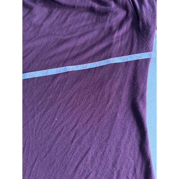 4 for $10 Gap Maroon Yoga V Back Long Top L - Picture 4 of 4